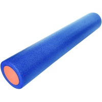 Ролик для йоги полнотелый 2-х цветный (синий/оранжевый) 90х15см. (B34501) PEF90-32