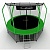 Батут i-JUMP Elegant 10ft 3,06м с нижней сетью и лестницей (green)